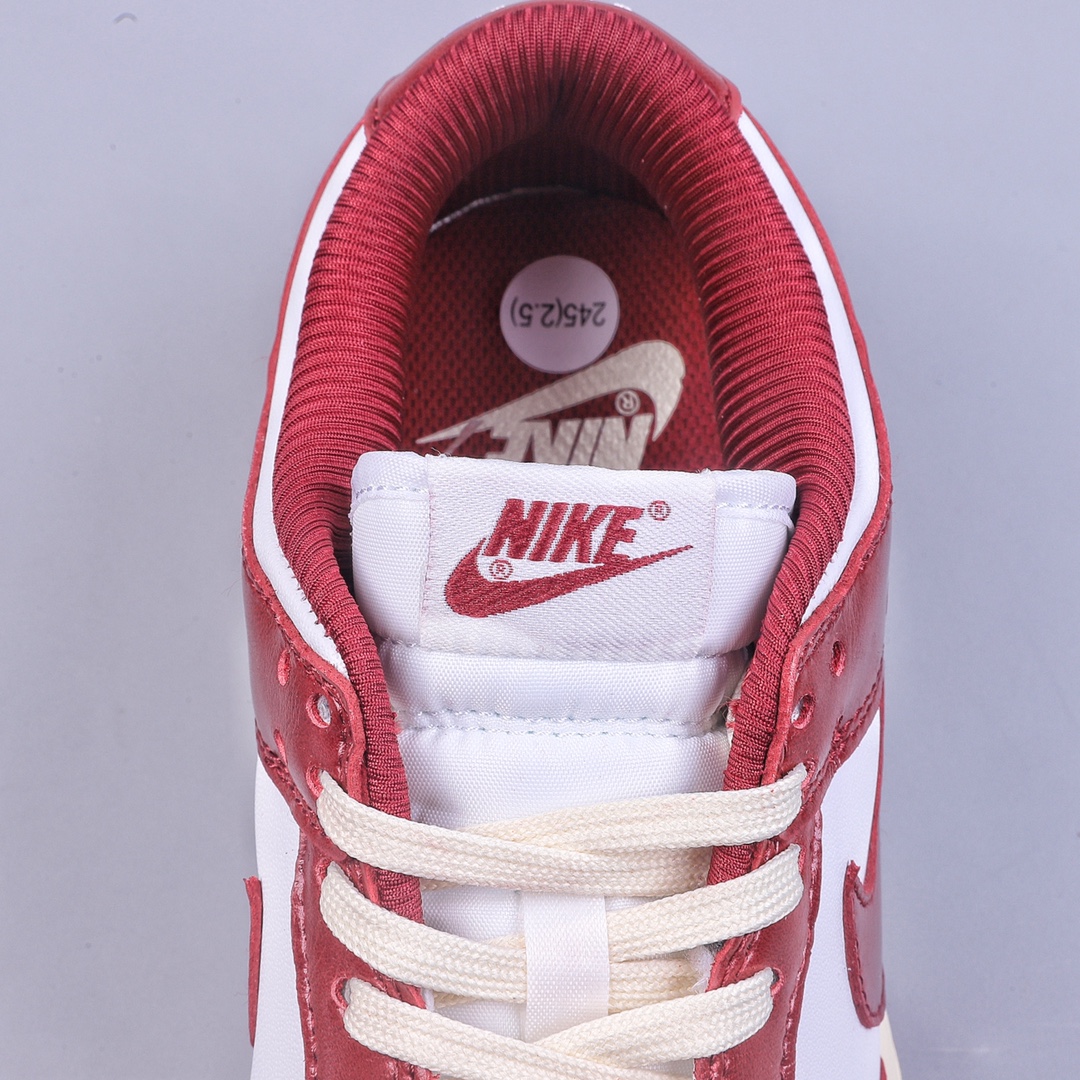 Nike Dunk Low Prm ”Team Red” retro white and red SB low-top sports and leisure sneakers FJ4555-100