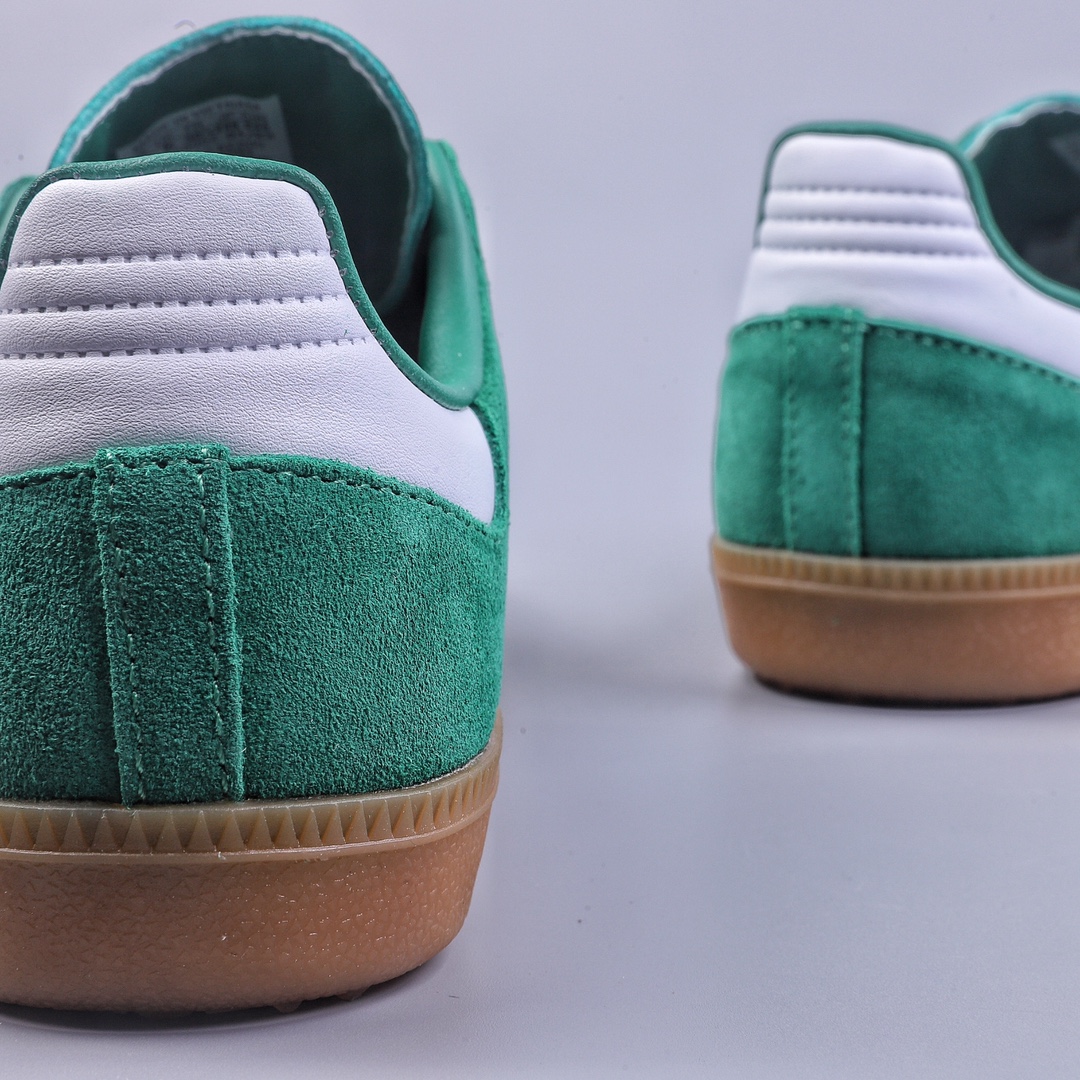 Adidas Samba Team raw rubber suede green Adidas classic Samba OG slender shoe last for nearly 70 years ID2054