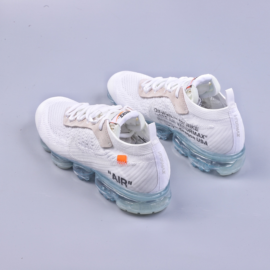 Off White x Nike Vapor Max steam air cushion jogging shoes AA3831-100