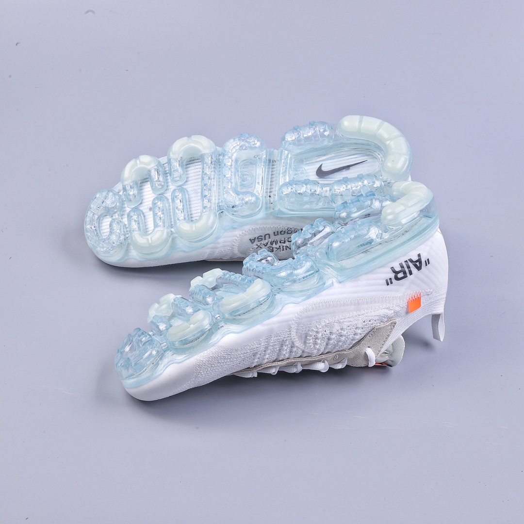 Off White x Nike Vapor Max steam air cushion jogging shoes AA3831-100