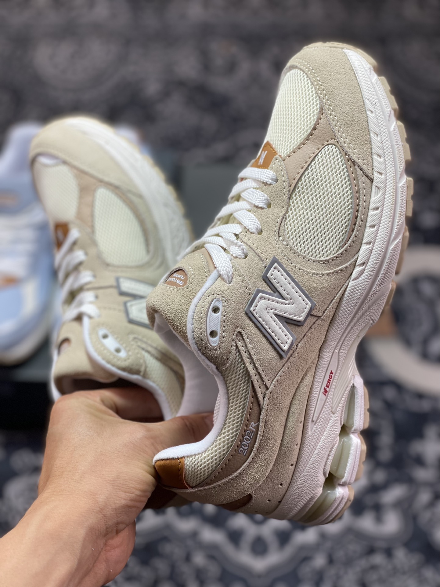 Original factory grade New Balance 2002R beige classic color M2002RSC