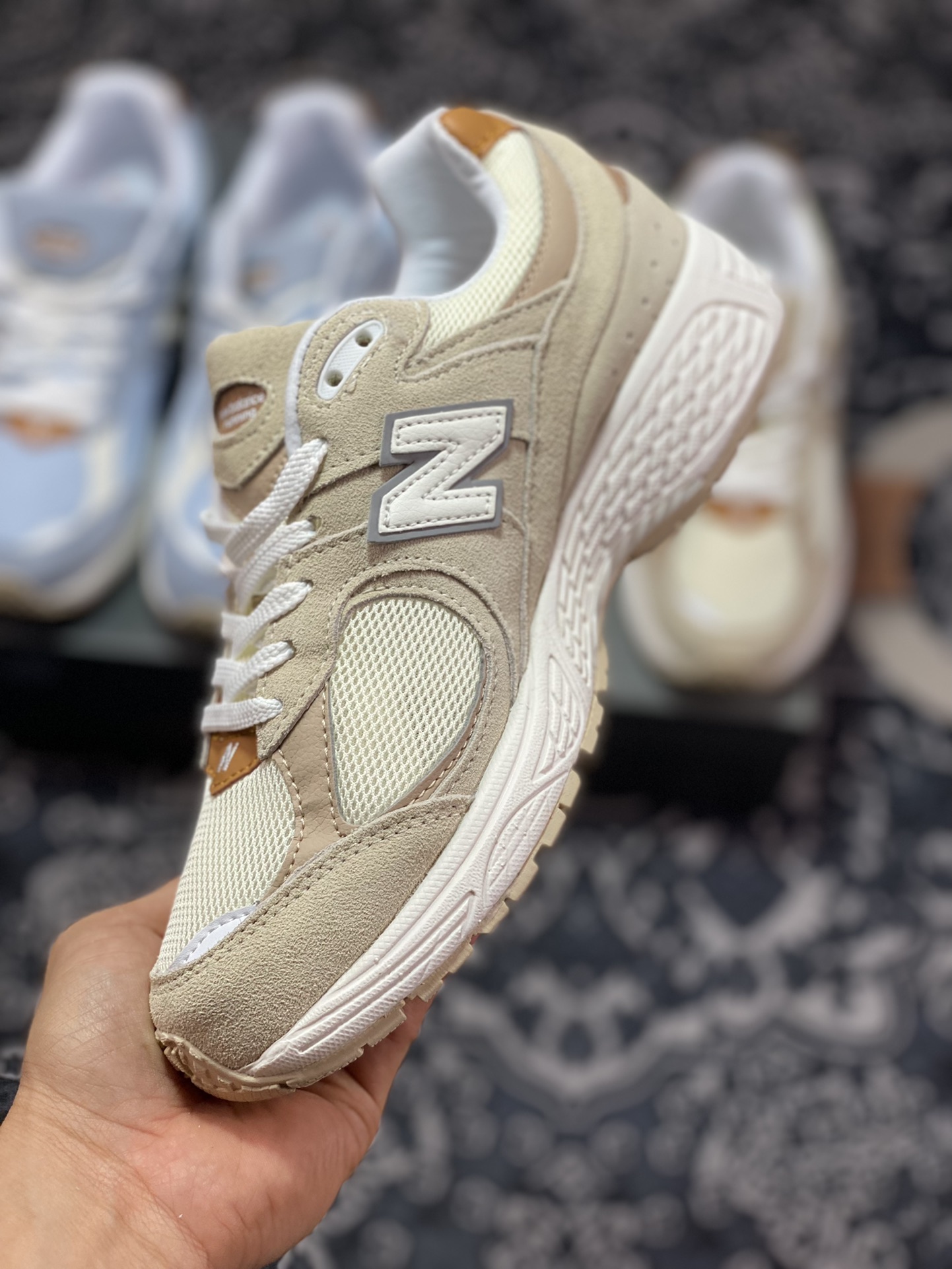 Original factory grade New Balance 2002R beige classic color M2002RSC