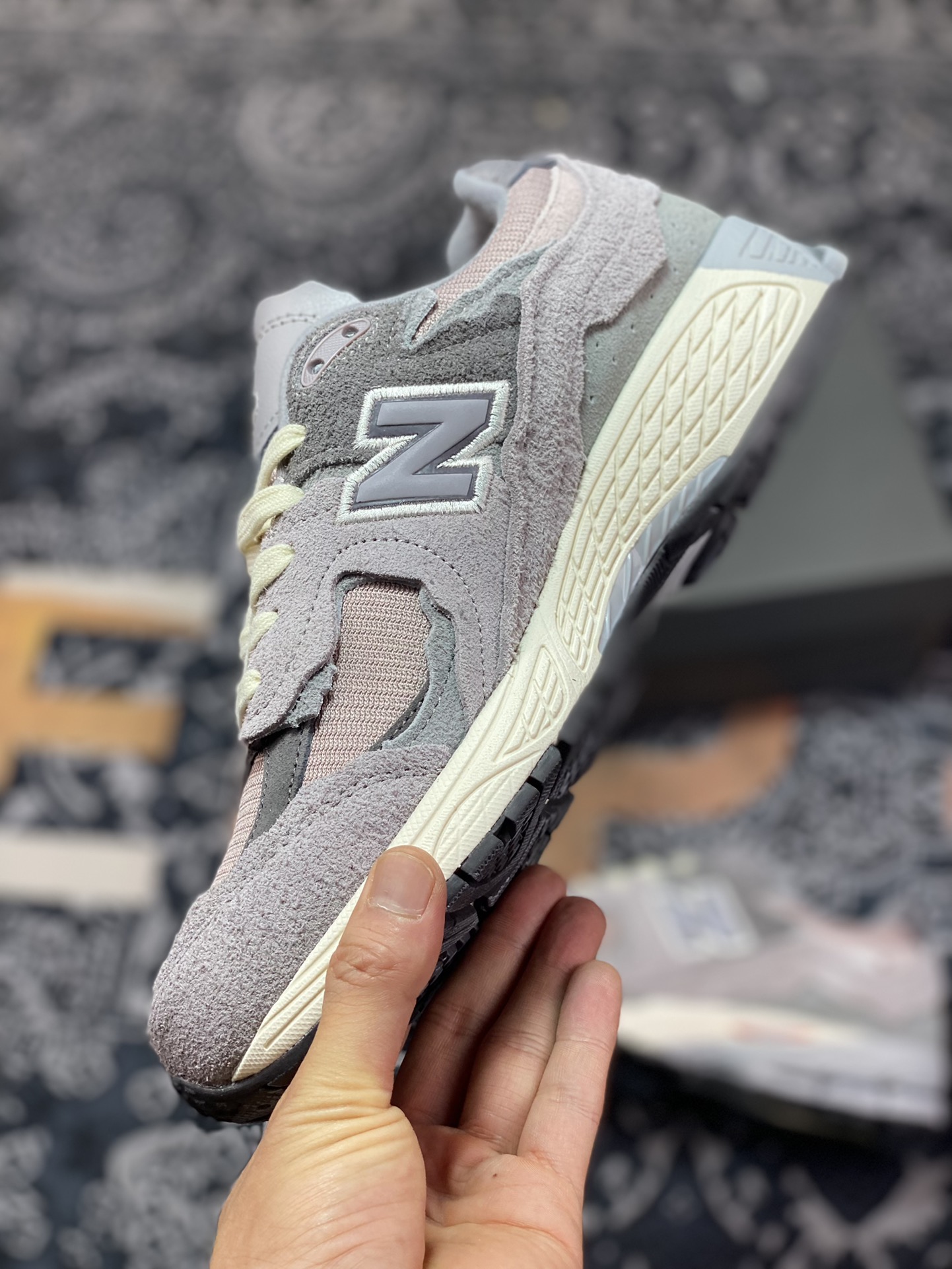 New Balance 2002R Gray Purple Classic Color M2002RDY