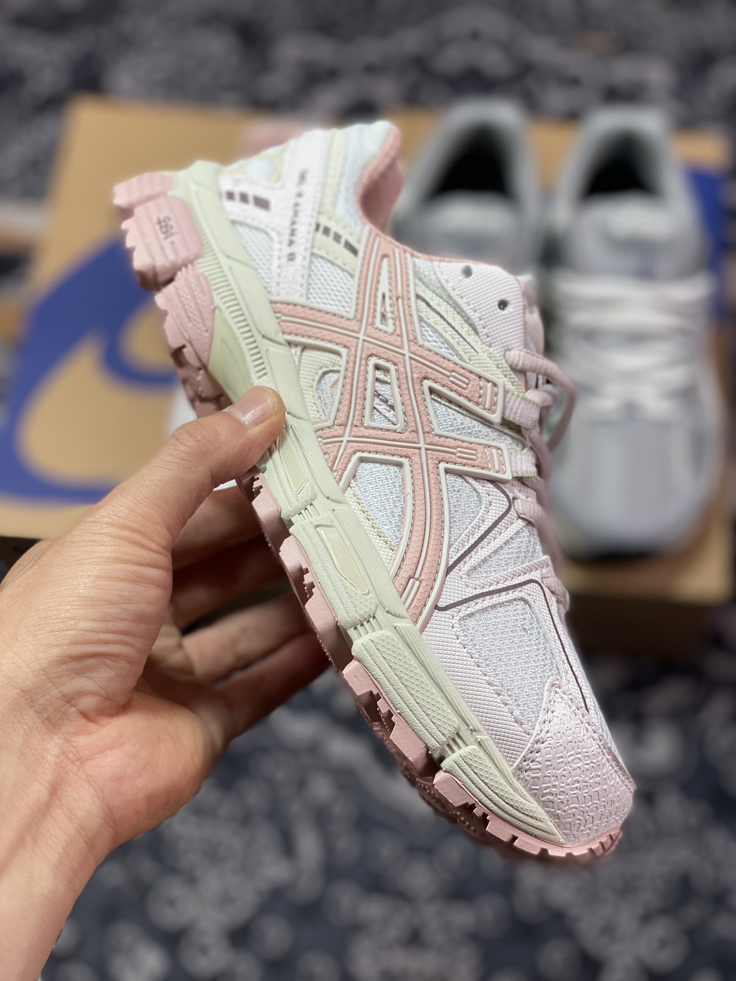 Asics Gel-Kahana 8 Series White Pink Classic Outdoor Running Shoes 1012A978-102