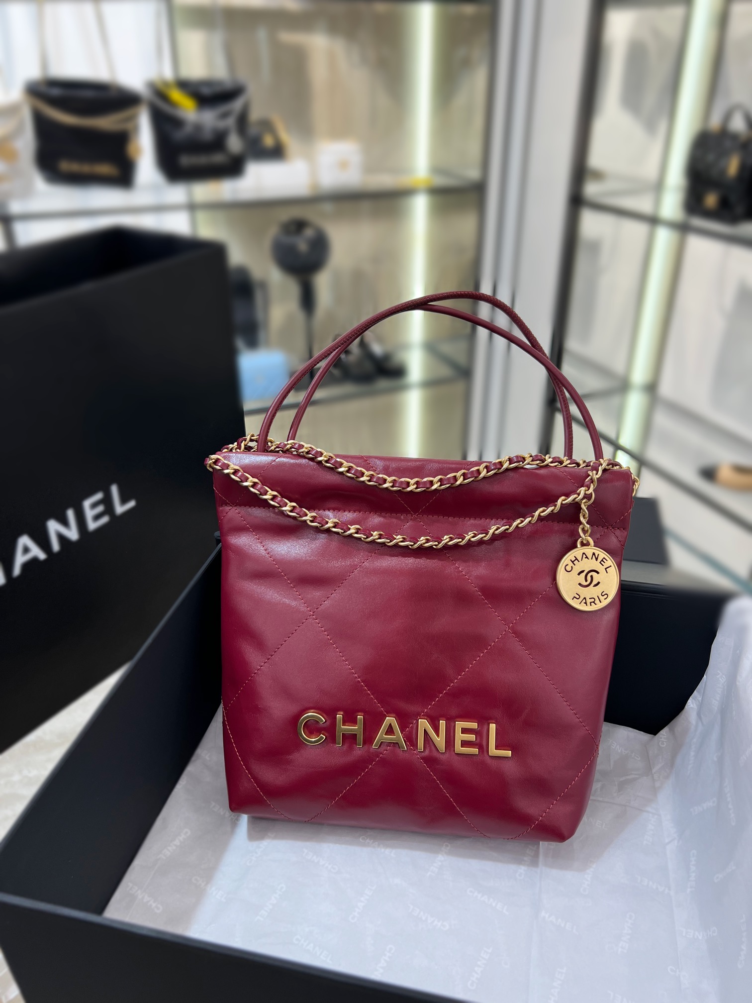 Chanel Buy Crossbody & Shoulder Bags Burgundy Red Gold Hardware Mini