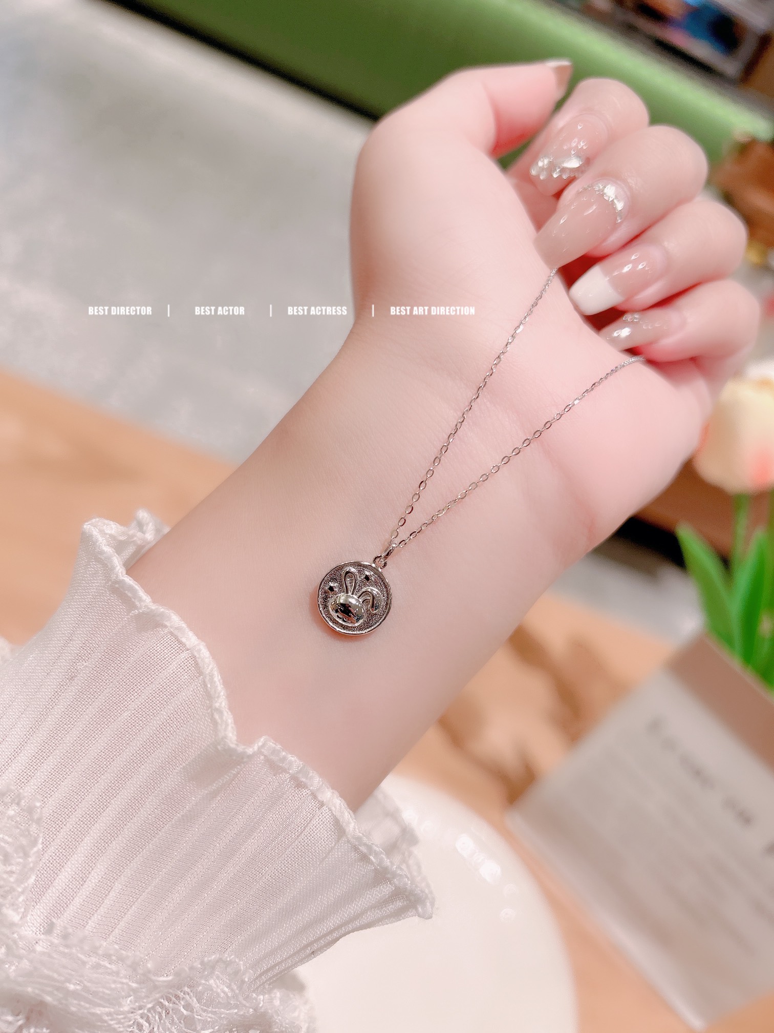 ユニーク925シルバーネックレスゴールド 自分へのご褒美