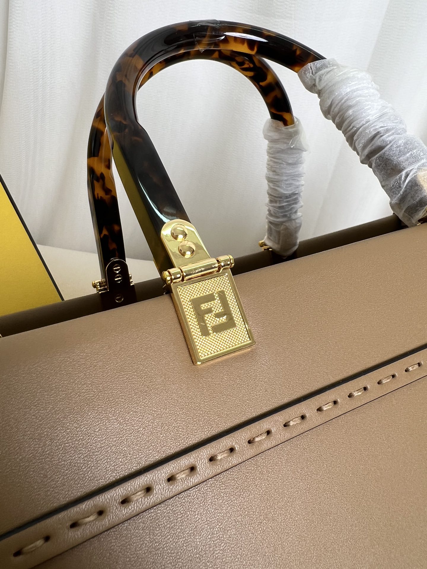 Fendi Sunshine Medium Tote Bag Leather Handbag with Embossed Logo 4 i1685169344 630 2