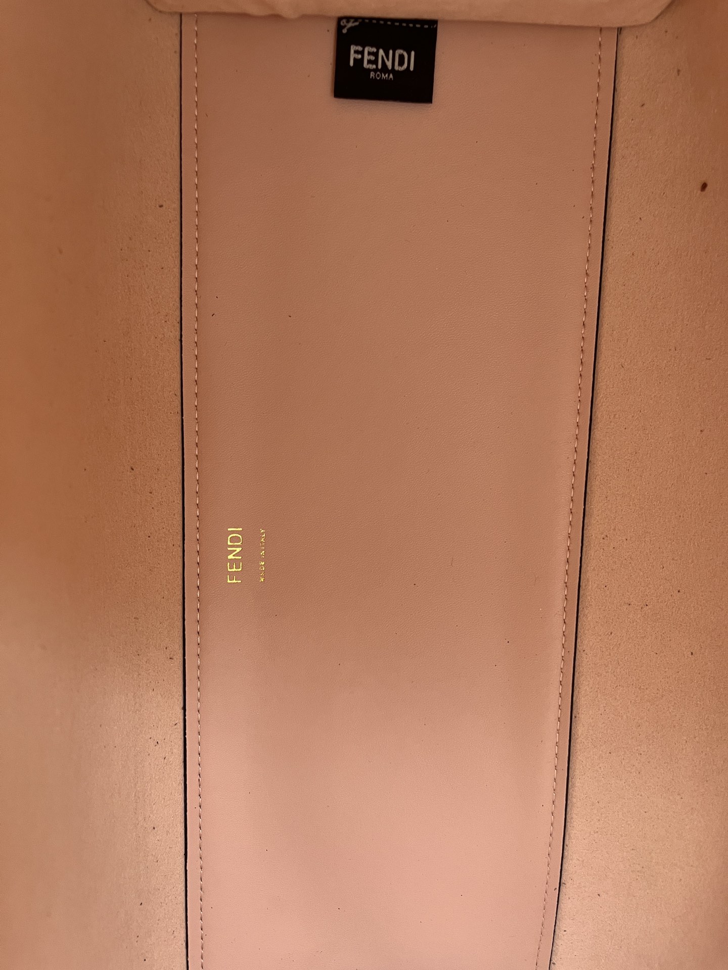 Fendi Sunshine Medium Pink Leather Tote Bag with Embossed Logo 9 i1685169362 1333 7