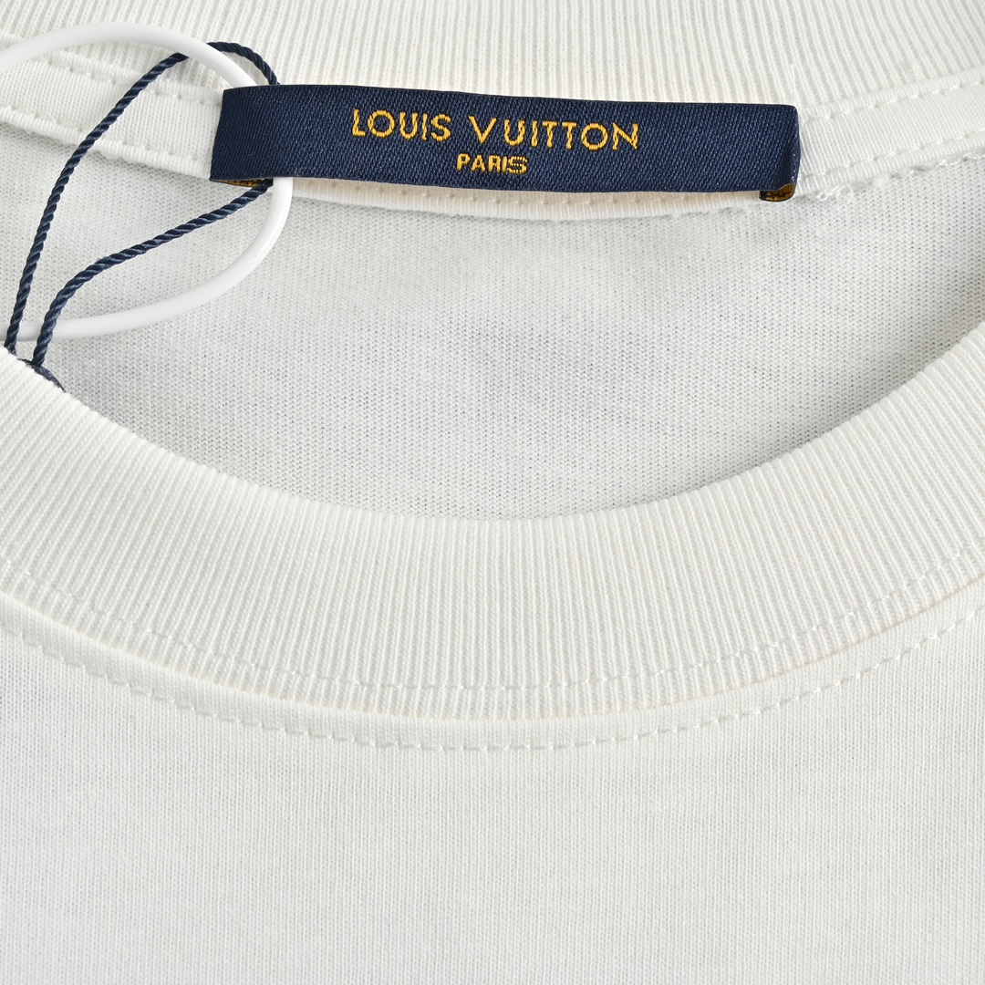 170 Louis Vuitton/路易威登 23ss 棋盘格发泡印花短袖