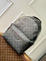 Louis Vuitton LV Discovery Bags Backpack Black Monogram Eclipse Cowhide M46553