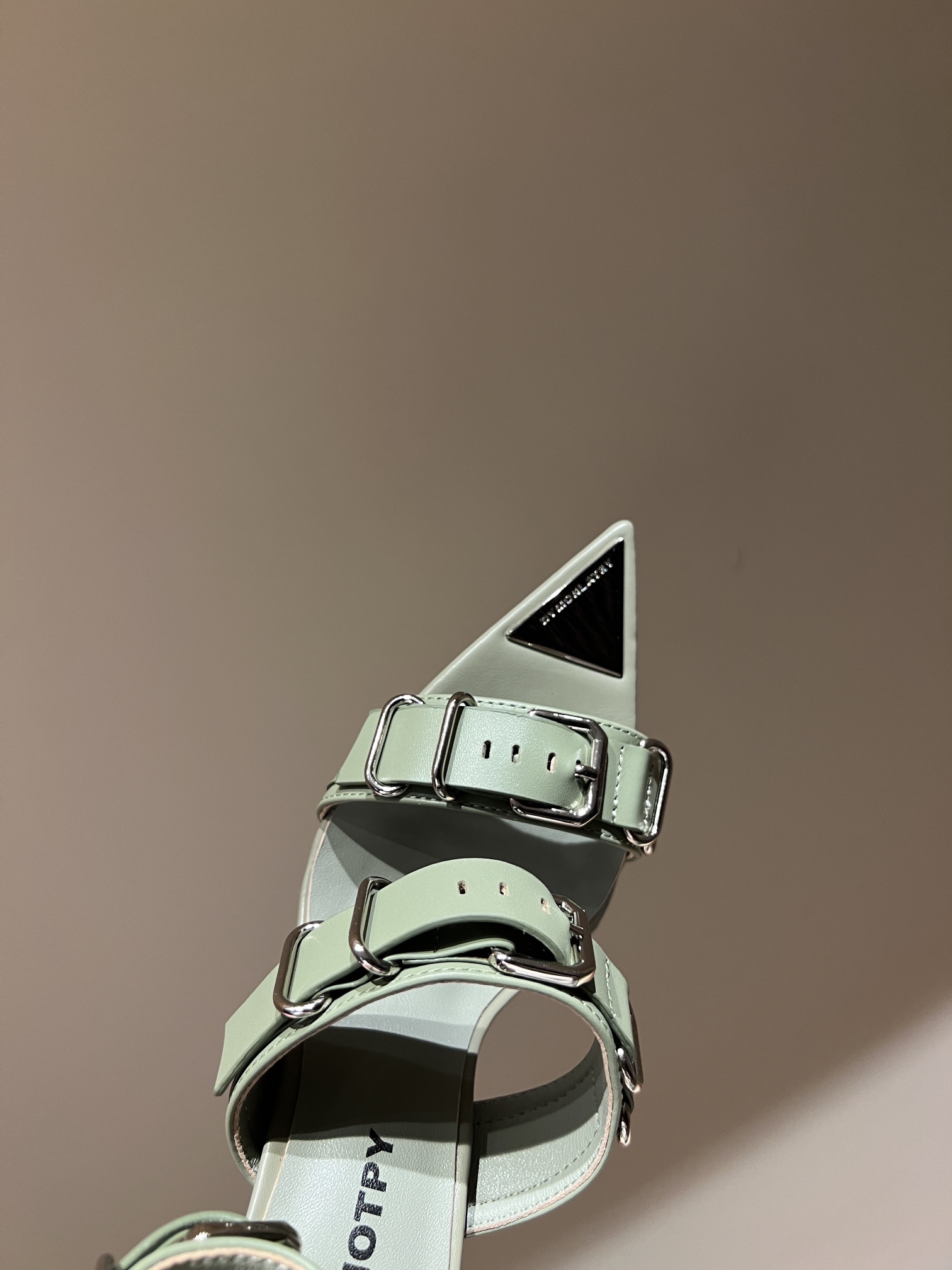 DYMONLATRIY 23AW Top Metal Decorator Heels with Pointy Toe Design - 图片 4