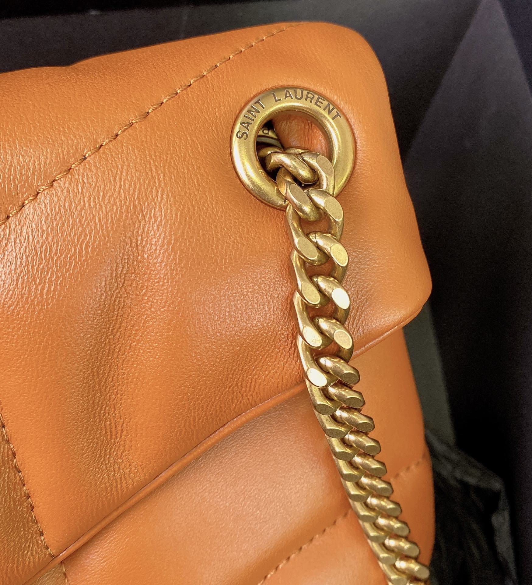 Yves Saint Laurent Loulou Puffer Caramel Lambskin Shoulder Bag 7 i1685177679 6160 6