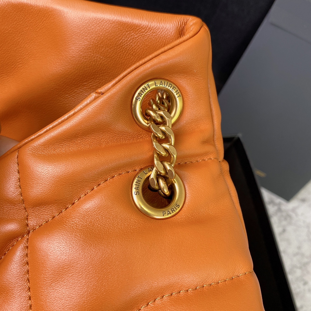 Yves Saint Laurent Loulou Puffer Caramel Lambskin Bag with Gold Hardware 2 i1685177730 3548 2