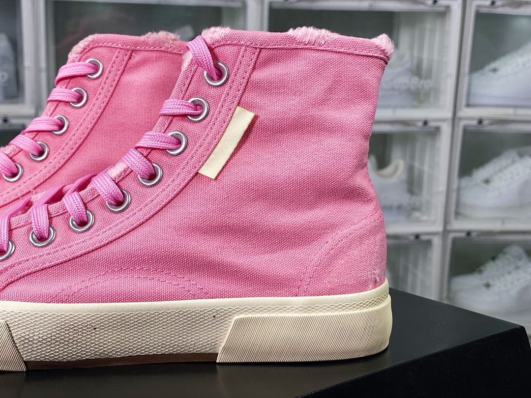 Balenciaga Paris High-top Canvas Paris summer series high-top sneakers ”rag light pink, beige and old” 688756 W2RC3 5592