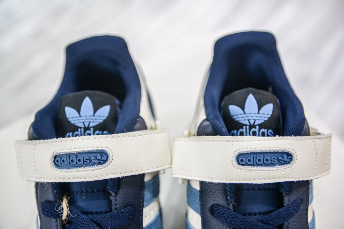 E Pure Original Adidas Originals Forum 84 Low Navy Blue GX2162