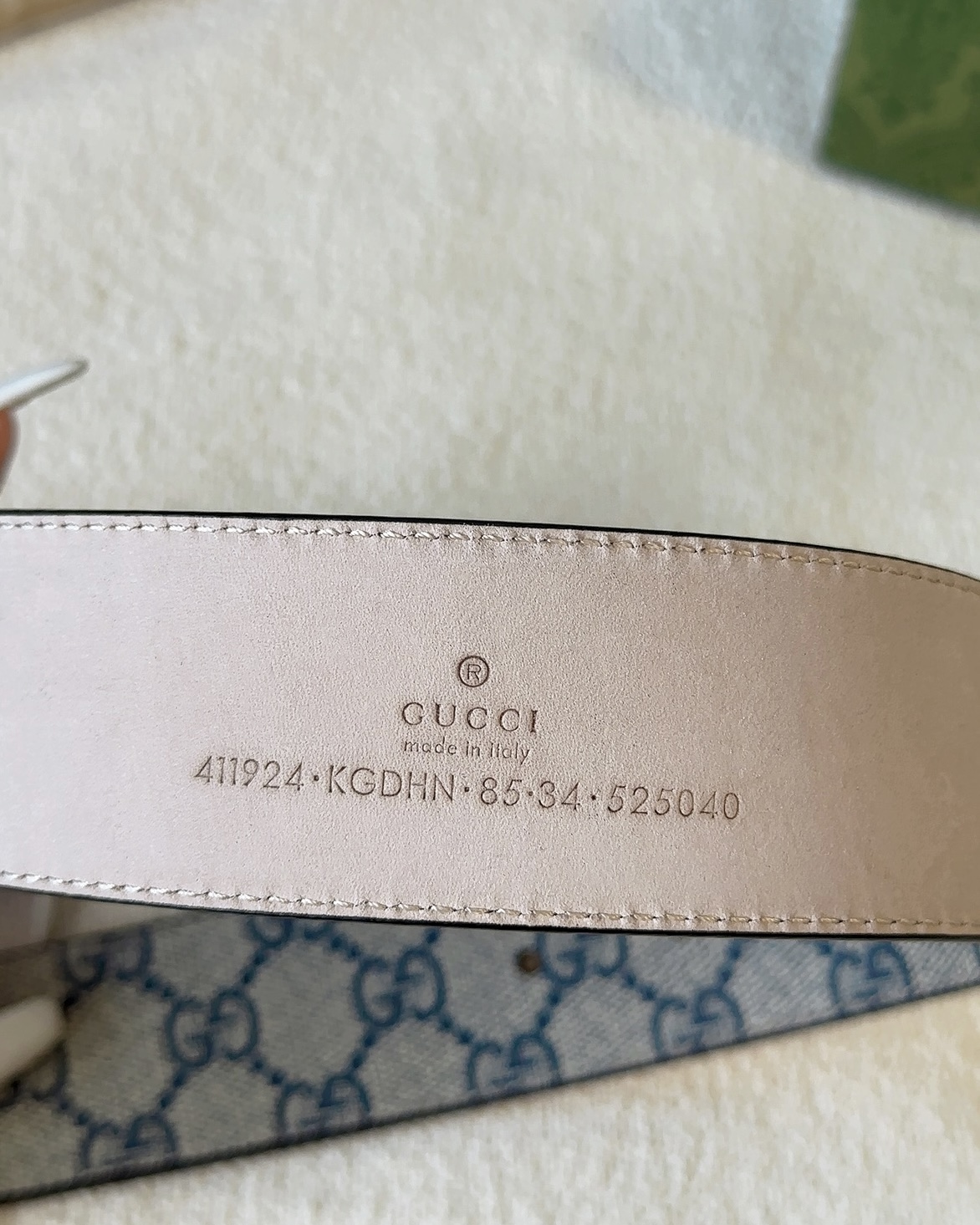 Gucci皮带4.0印花进口防水面料内衬原版砂底配以经典互扣式花纹GG铜金属扣头原单品质专柜同款