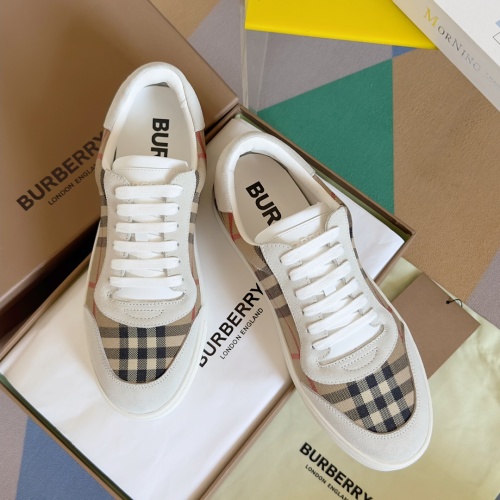 Burberry Vintage Check Canvas Sneakers - Low Top, Leather Trim, Unisex Style 1 Burberry Vintage Check Canvas Sneakers - Low Top, Leather Trim, Unisex Style