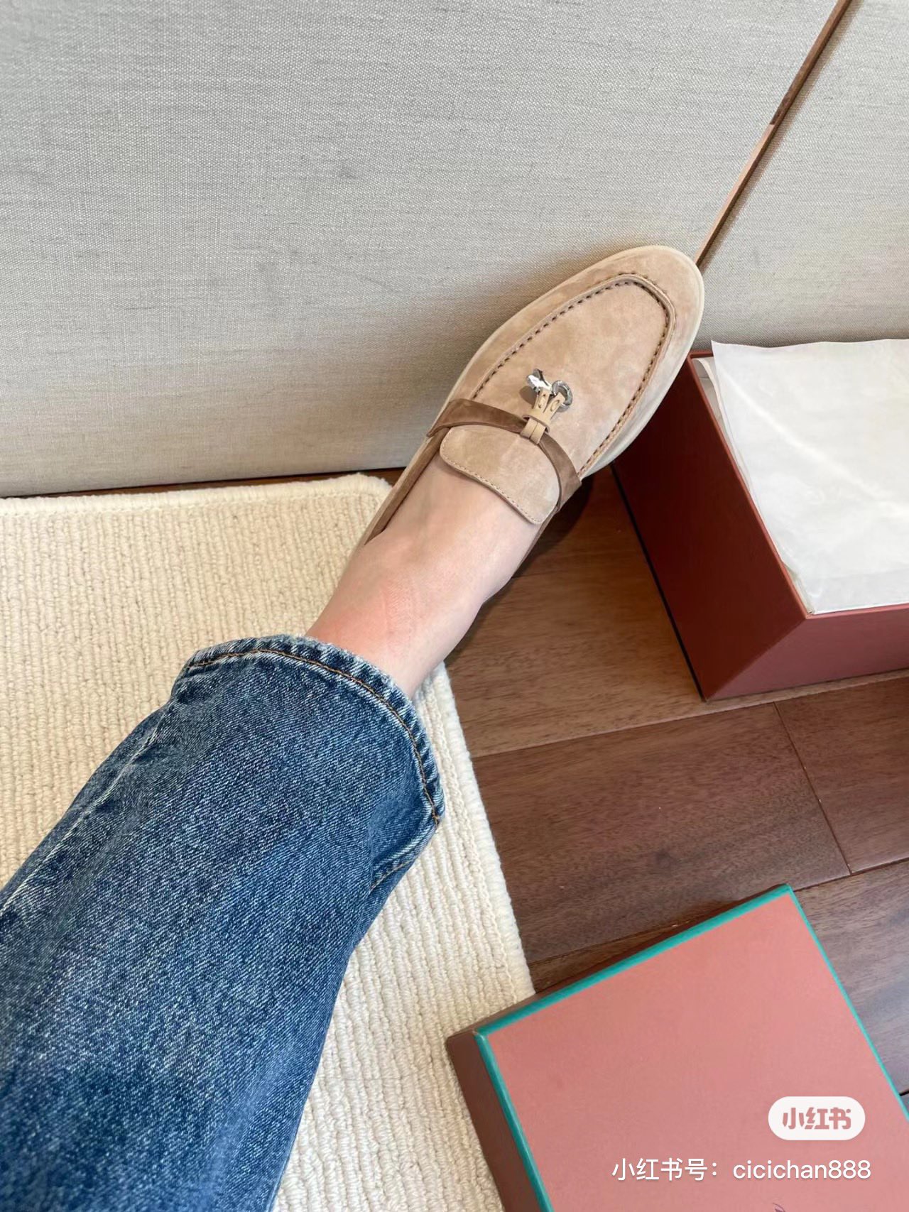 NO:669591,Little sweet potato upper foot picture, loafers, loafers19860909小红薯 上脚图,乐福鞋,loafers,Women's Shoes