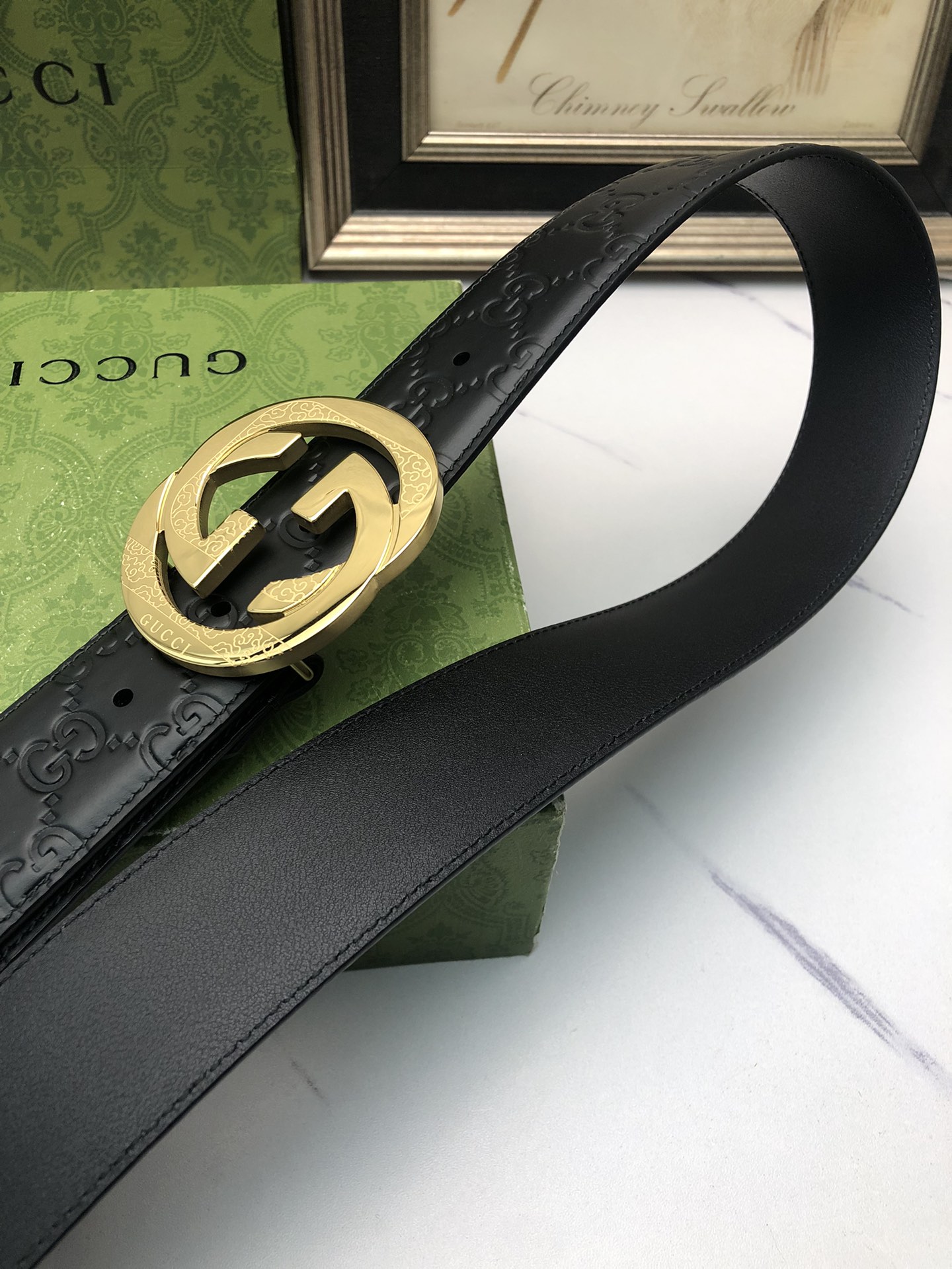 古驰原单头层牛皮压G面内衬头层小牛皮