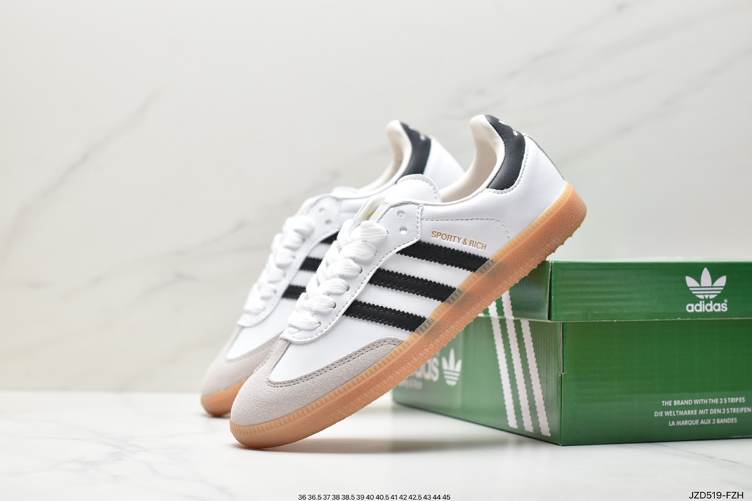 Adidas Originals Samba Vegan OG Samba Dance Series Gentleman's Moral Training Sneakers HP3354