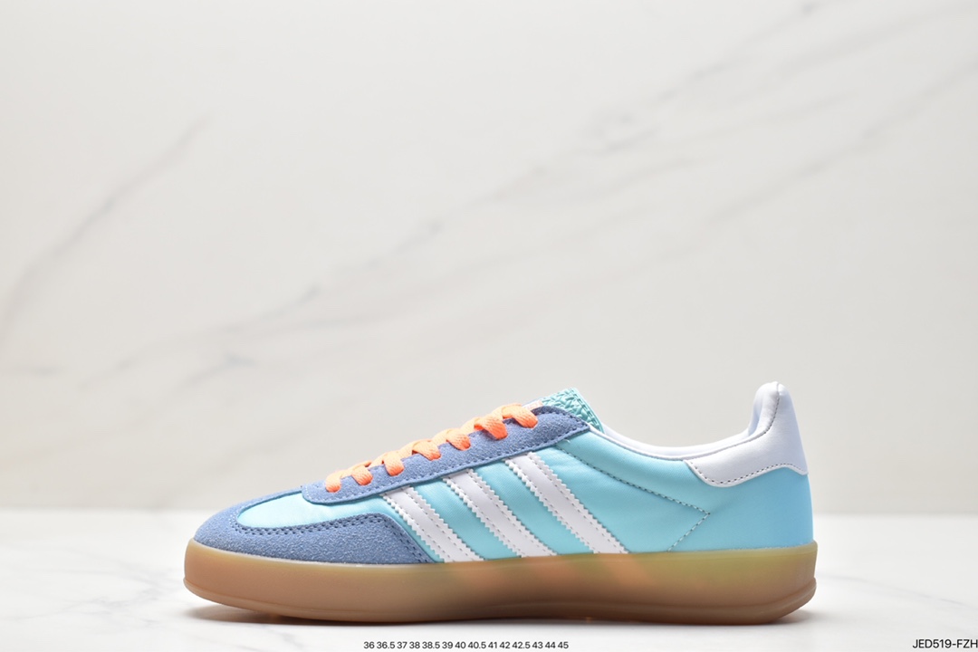 Adidas Originals Gazelle Indoor retro clover non-slip transparent rubber sneakers classic sneakers HQ9017