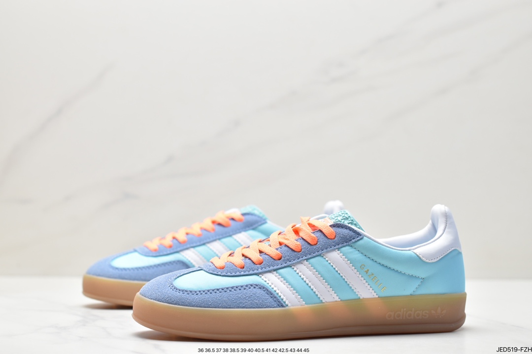 Adidas Originals Gazelle Indoor retro clover non-slip transparent rubber sneakers classic sneakers HQ9017