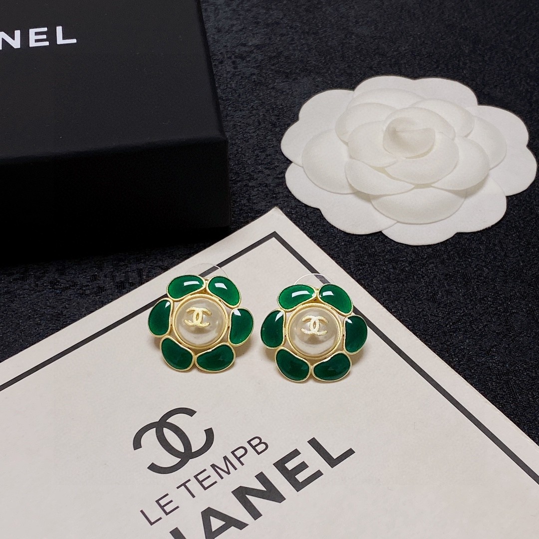 小香新款Chanel香奈儿祖母绿花瓣
