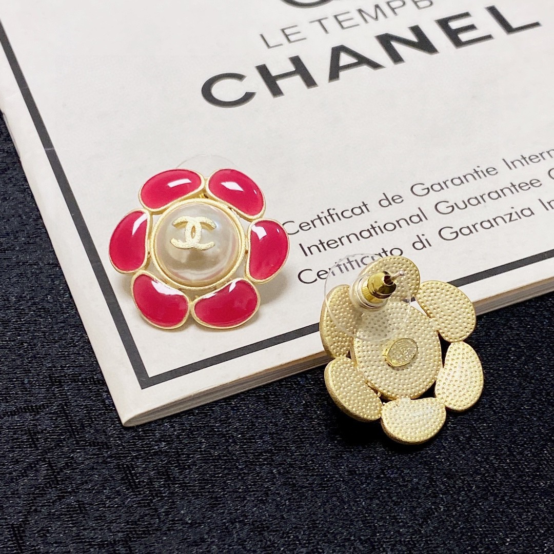 小香新款Chanel香奈儿火龙果红花