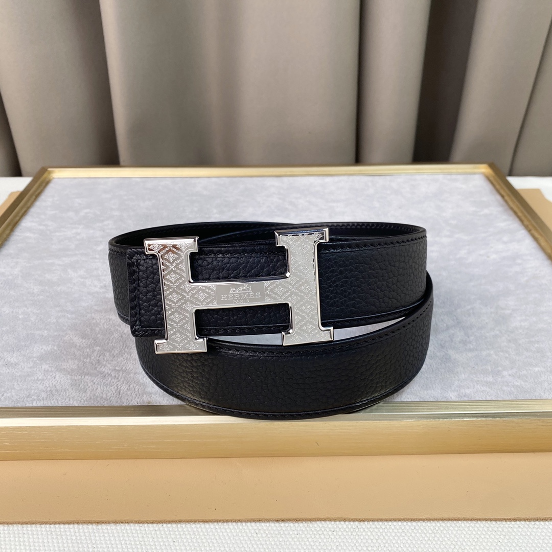 H家双面头层宽3.8CM官网同步不锈