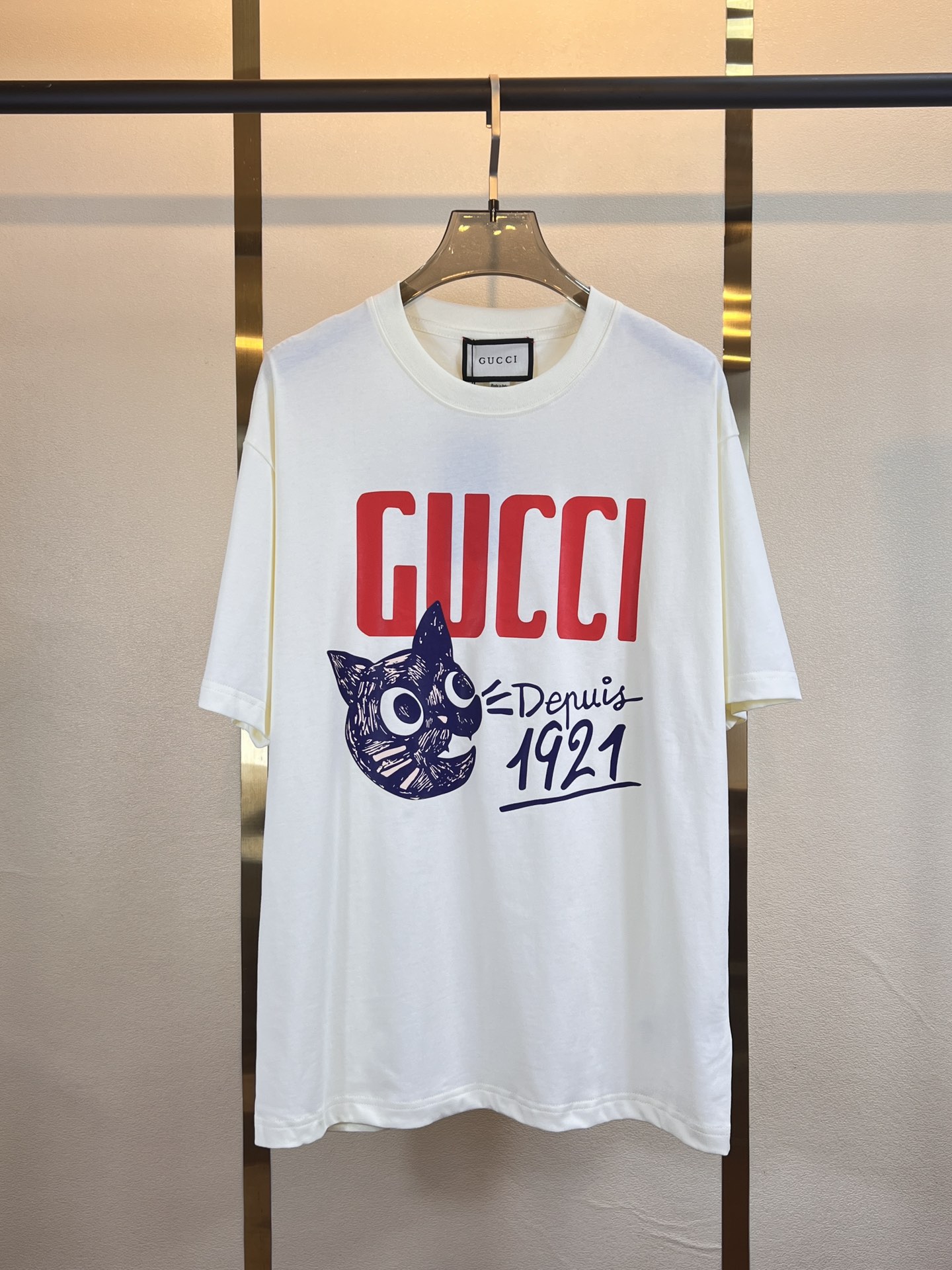 @P80 Foto real [Versión superior. Calidad de sitio web oficial] #GUCCI# #Estampado de gato# #1921# Nuevo diseño de esta…