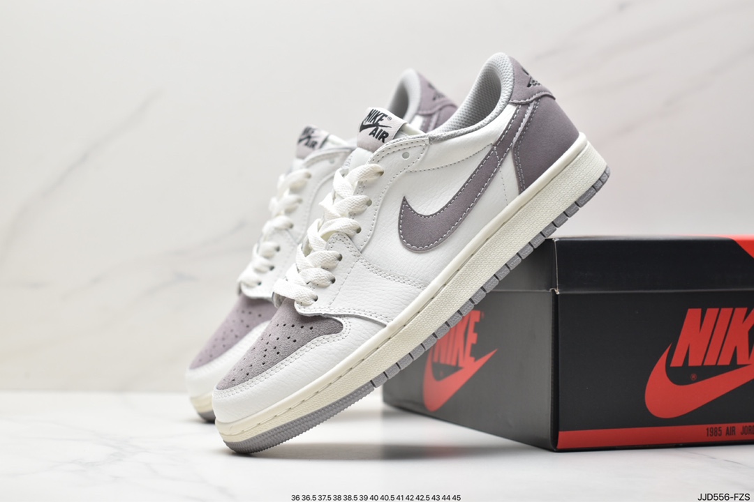 130 耐克Nike Air Jordan 1 Retro Low OG”Atmosphere Grey”AJ1乔丹一代篮球鞋“新百白灰”CZ0790-101
