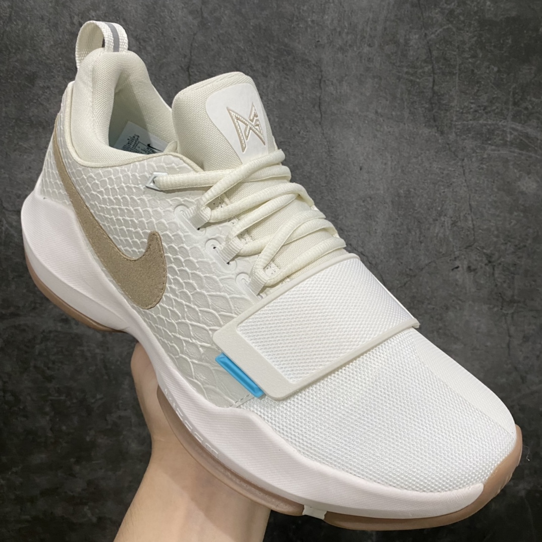 350 【K版纯原】NK Paul George PG1 保罗乔治一代签名篮球鞋 象牙白 878682-110