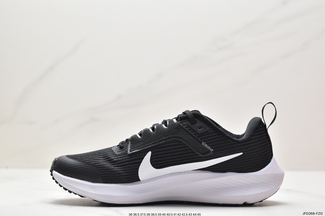 170 Nike Air Zoom Pegasus 40 Wide”White/Obsidian”40代超级飞马涡轮慢跑鞋 DX2498-001