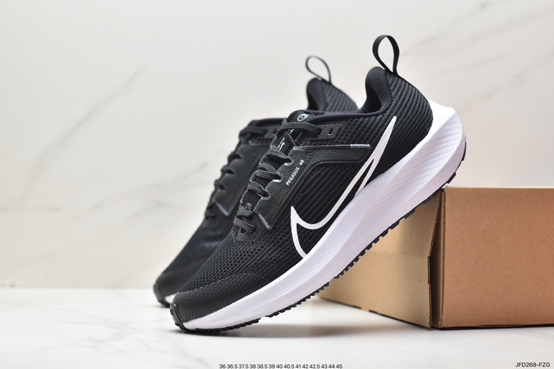170 Nike Air Zoom Pegasus 40 Wide”White/Obsidian”40代超级飞马涡轮慢跑鞋 DX2498-001