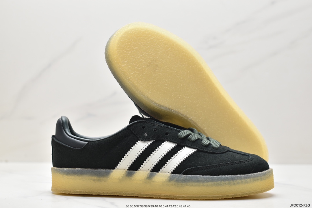 adidas SAMBA KITH CLARKS clover retro casual non-slip wear-resistant low-top sneakers ID7299