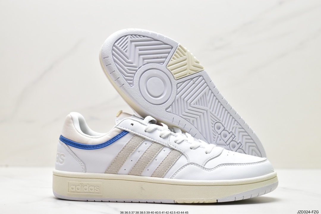 Clover adidas HOOPS 3.0MID Rome series mid-top retro lace versatile casual sports sneakers GY5434