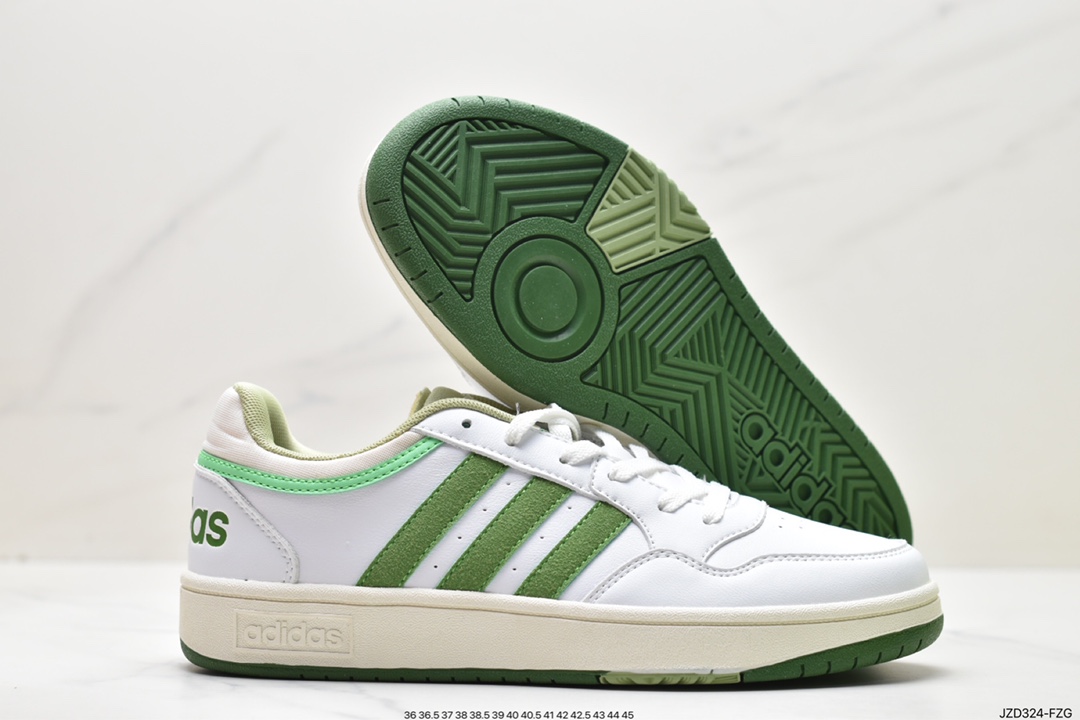 Clover adidas HOOPS 3.0MID Rome series mid-top retro lace versatile casual sports sneakers GY5434