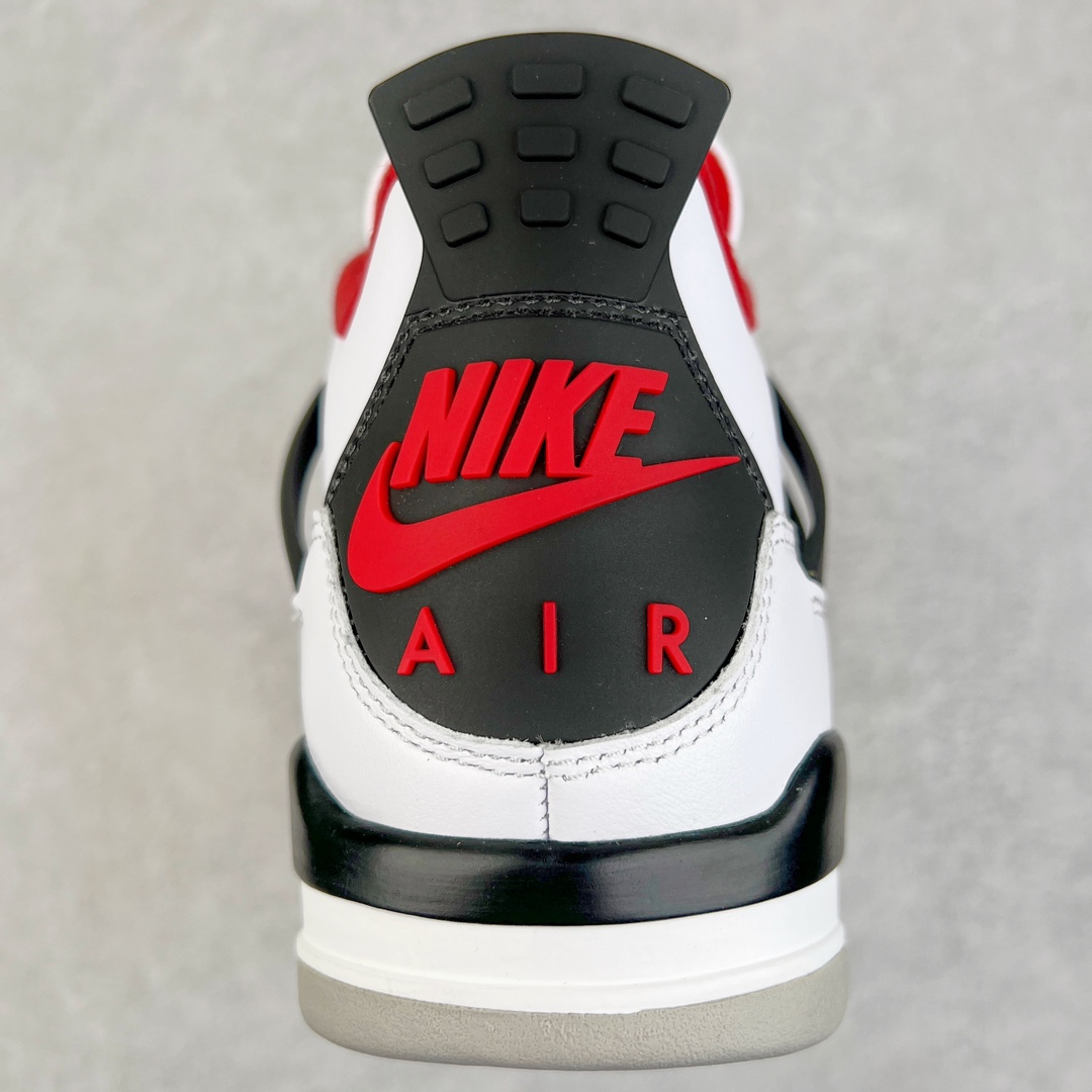 图片[7]-零售💰540 ＃Ljr Air Jordan AJ4 Retro \”Fire Red\” 火焰红 DC7770-160 圈内高端零售标杆 独家外贸特供 耗时半年巨作 全套原纸板楦头开发 原厂特供皮料加持 确保原汁原味 完美呈现四代版型 一比一鞋头弧度高度鞋身弧度 数据细节工艺流程均保持原鞋一致 原厂TPU网格鞋带扣 正确内里网布 菱角分明不变形无多余毛边 柔软性质感一致于原鞋 市场唯一原厂鞋扣模具 背面可见隐藏注塑口 原厂织唛标 原厂飞人电绣工艺 尾指中部跳三针 独家绑鞋带手法 印刷中底布 四线拉帮 米色美纹纸贴合固定 进口港宝加持 后跟自然饱满 全鞋荧光划线卡点 追求极致完美 每一双都是工艺品 多重QC质检 超越公司货的品控标准 实实在在的免检产品 尺码：40.5 41 42 42.5 43 44 44.5 45 45.5 46 47.5 48.5 编码：by5936040-运动鞋