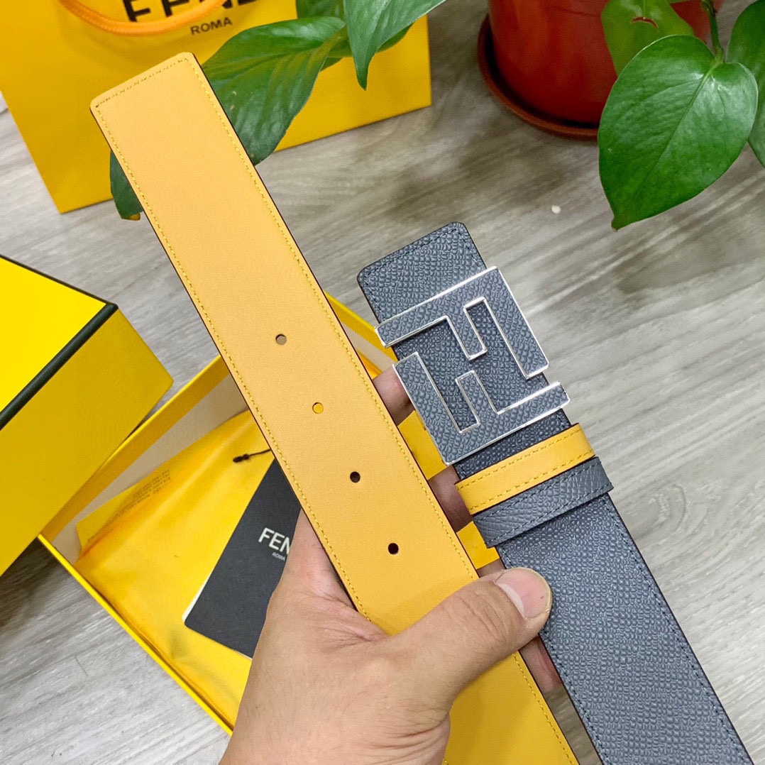 FENDl芬迪宽40MM双面原版小牛