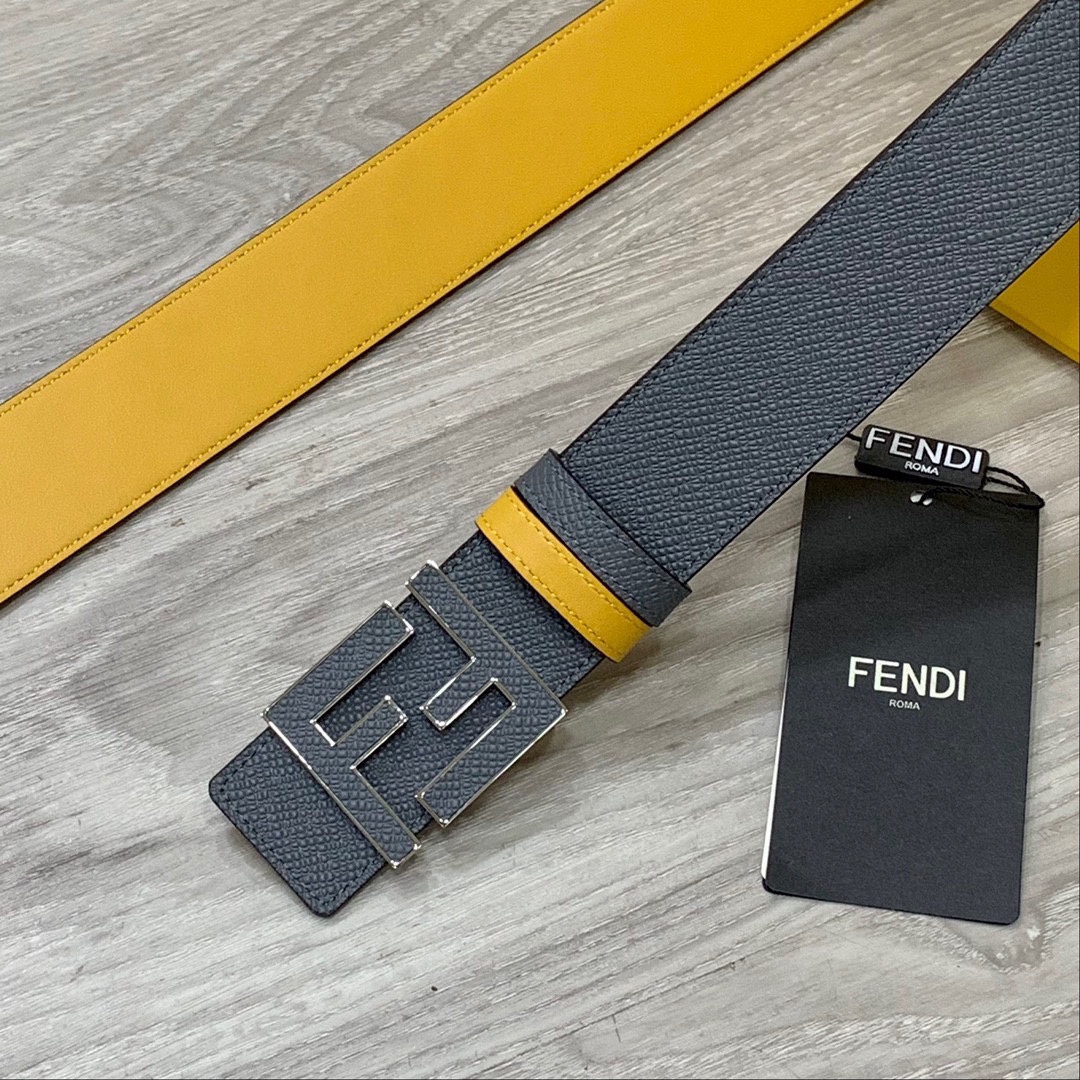 FENDl芬迪宽40MM双面原版小牛