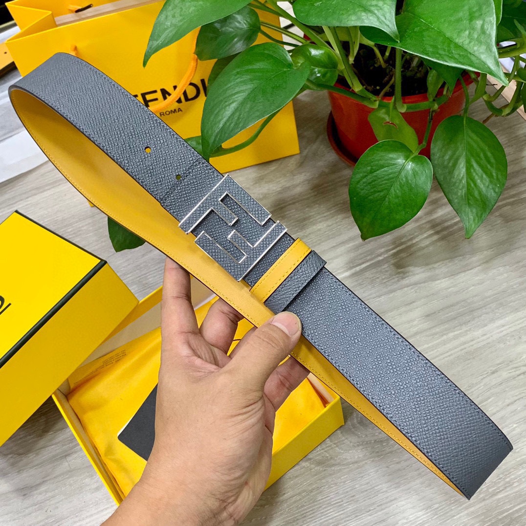 FENDl芬迪宽40MM双面原版小牛
