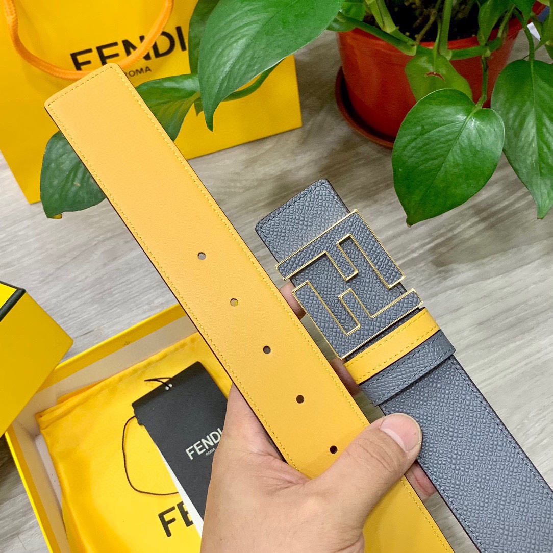 FENDl芬迪宽40MM双面原版小牛