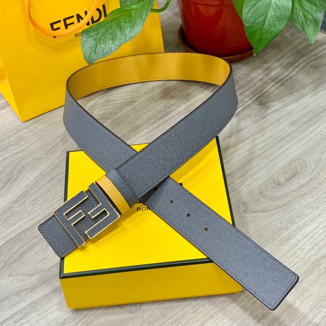 FENDl芬迪宽40MM双面原版小牛