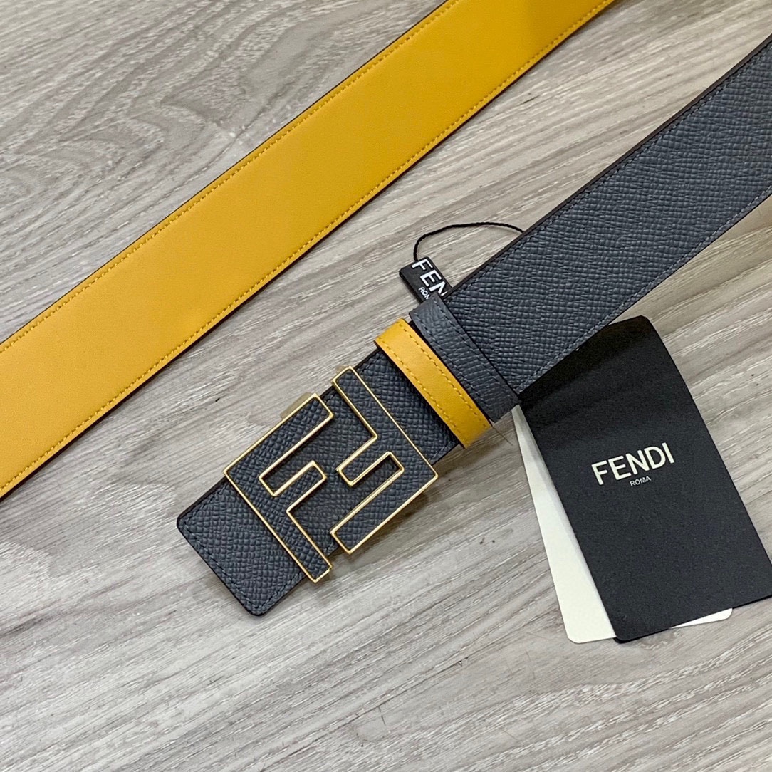 FENDl芬迪宽40MM双面原版小牛