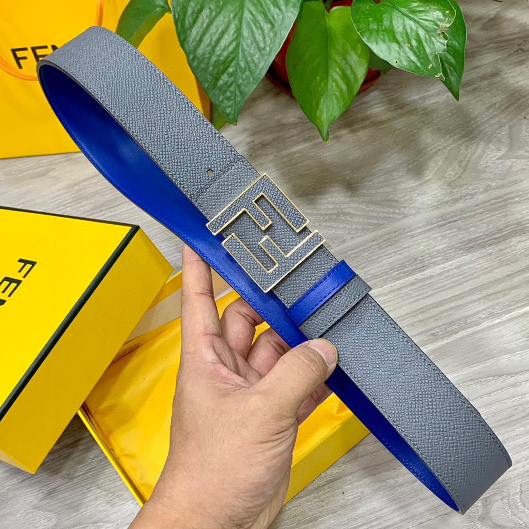 FENDl芬迪宽40MM双面原版小牛
