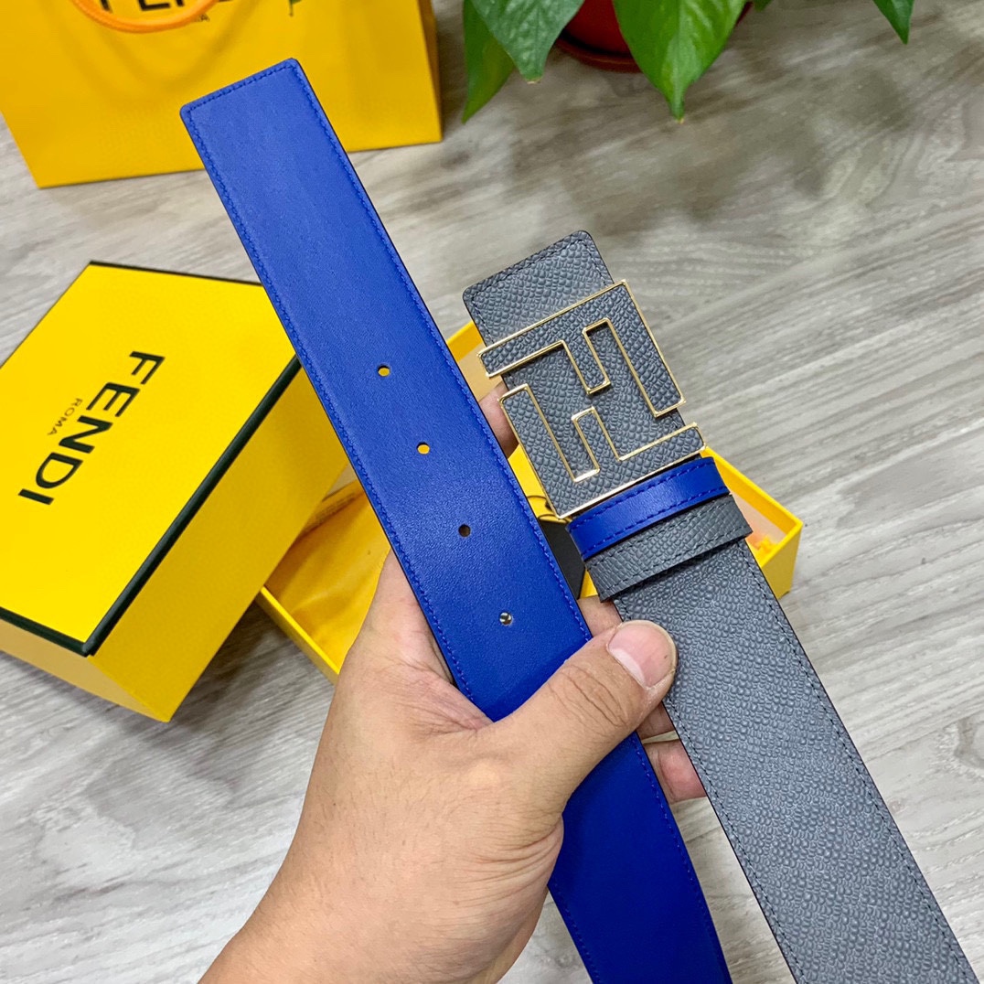 FENDl芬迪宽40MM双面原版小牛