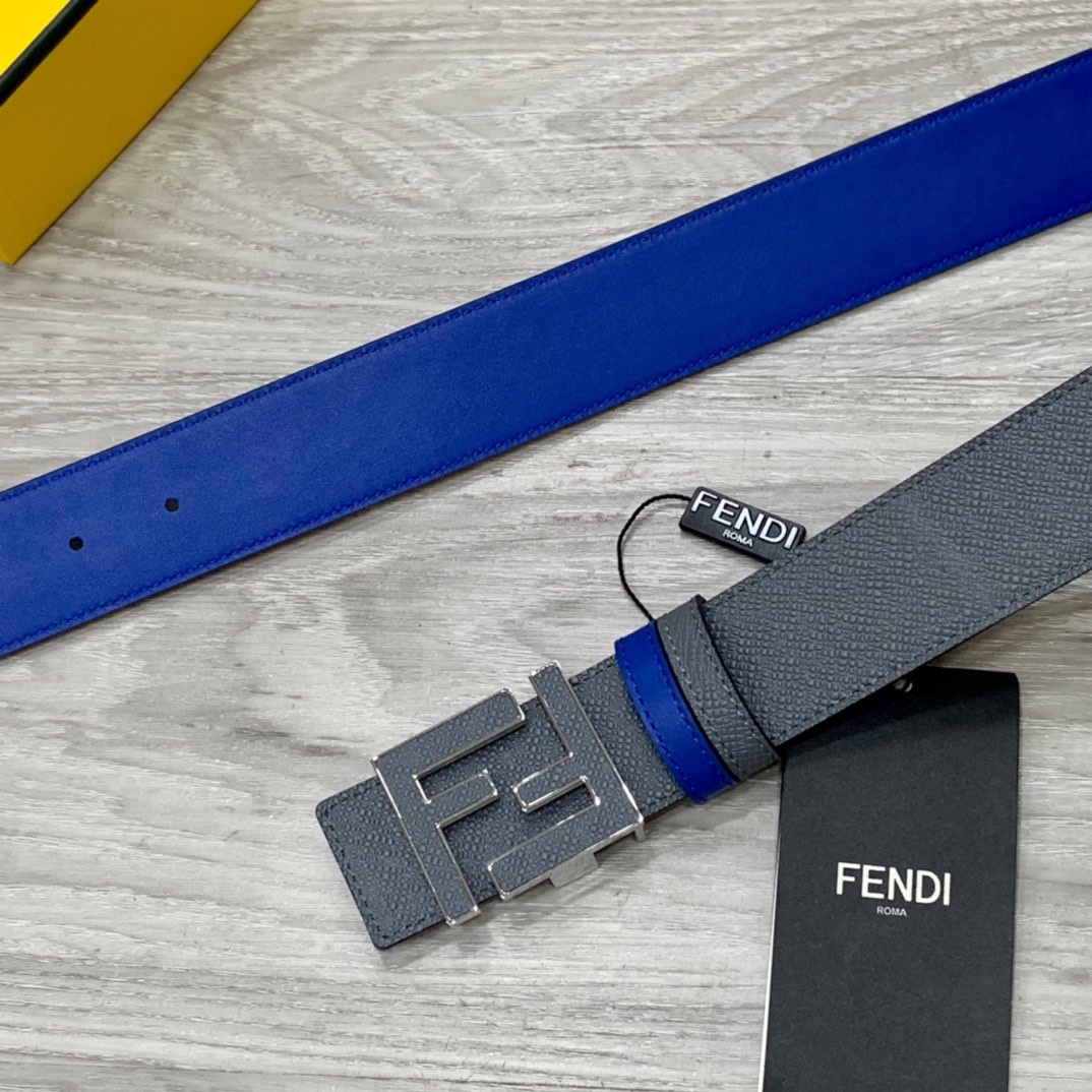 FENDl芬迪宽40MM双面原版小牛