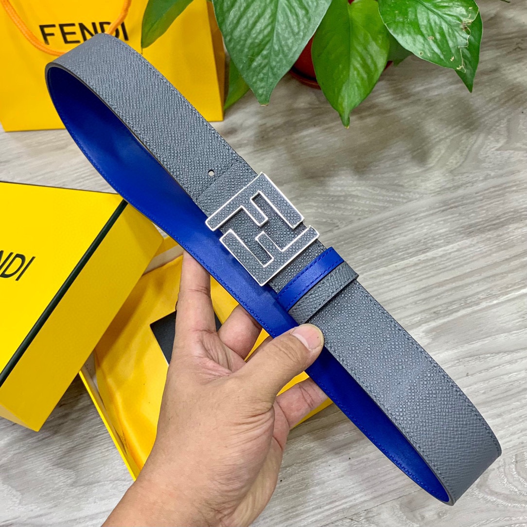 FENDl芬迪宽40MM双面原版小牛