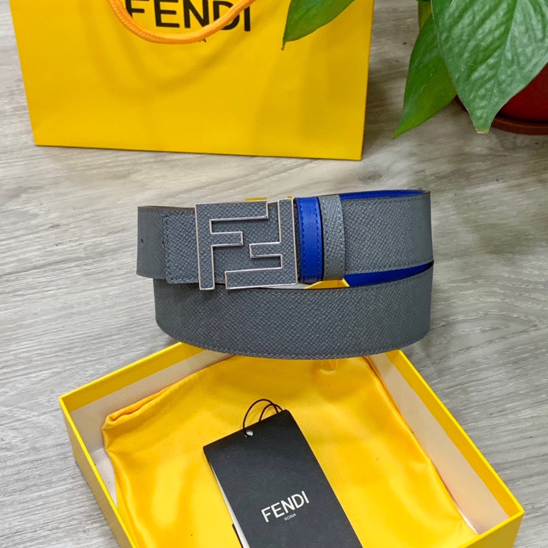 FENDl芬迪宽40MM双面原版小牛