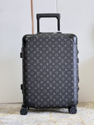 Louis Vuitton Bags Trolley Case Hot Sale Black Monogram Canvas